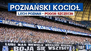 POZNAŃSKI KOCIOŁ: LECH - Pogoń: fanatyczny doping Kibiców Kolejorza (07.04.2024)