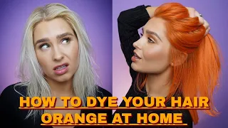 HOW TO DYE YOUR HAIR ORANGE AT HOME |  helle.beauty