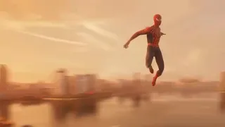 God Tier Sunrise Swinging and flying in the Raimi Suit