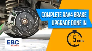 How to Replace 2019-2022 Toyota Rav4 Brakes! Quick & Easy Brake Pad and Slotted Rotor Upgrade