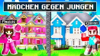 JUNGS HAUS vs MÄDCHEN HAUS in Minecraft!