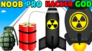 Evolving Bombs in NOOB vs PRO vs HACKER vs GOD