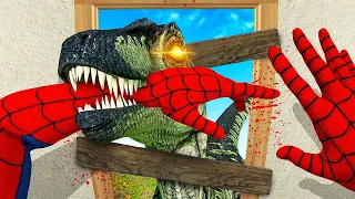 Building a Base to STOP Dinosaurs - Bonelab VR Mods