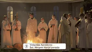 2021-04-03 Velykų vigilija | Šv. Mišios, Kretinga | br. Juozapas Marija Žukauskas OFM