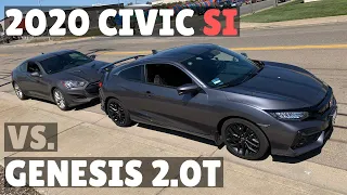 Tuned 2020 Civic Si vs 2013 Hyundai Genesis 2.0T | First win?