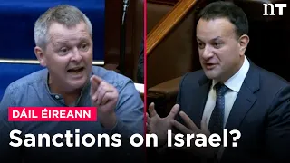 'When will you impose sanctions on Israel?' | Leo Varadkar challenged on approach to Israel - Hamas
