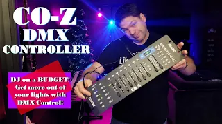 CO-Z 192 DMX Controller - A review, demo and how to start creating DJ Light Shows w/o over spending.
