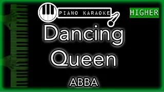Dancing Queen (HIGHER +3) - ABBA - Piano Karaoke Instrumental