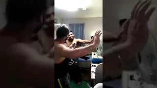 funny dance by sailor enjoying the song