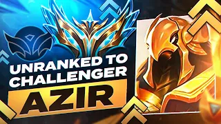 Unranked to Challenger Azir #4 - Season 13 Azir Gameplay - Best Azir Builds - Azir Gameplay Guide