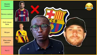 TIER LIST BARÇA DE STAN @LesOUTSIDERZ Bilan individuel 1/2