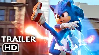 SONIC THE HEDGEHOG "Sonic vs Robotnik" Trailer (NEW, 2020) Jim Carrey Movie HD