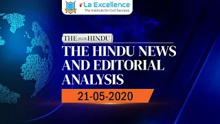 21 May 2020 The Hindu current affairs by La Excellence