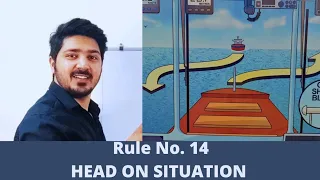 RULE NO 14 HEAD ON SITUATION |ROR| |NAVIGATION| |DECKOFFICER||MERCHANTNAVY| #navigation