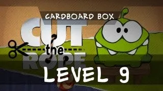 Cut the Rope Mac - Cardboard Box 3 Star Walkthrough Level 9 Gameplay 1-9