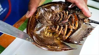 Thai Food - HORSESHOE CRAB EGGS Aoywaan Bangkok Thailand