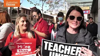 "If you've got the union behind you, you're fine" | NSW Teachers on Strike