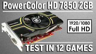 PowerColor HD 7850 2GB | Test in 12 games (i5 8500) - 1080p