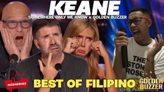 Golden Buzzer : Filipino Singer makes all the jury cry hysterically hearing Keane song Agt 2024