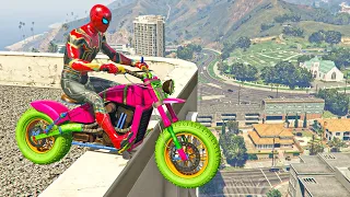 GTA 5 Epic Ragdolls | Spiderman and Super Heroes Jumps/fails Episode 1 (Euphoria Physics)