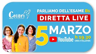 🔴 05 March 19:30 Live Live with Colibrì - Questions for Italian Citizenship CILS PLIDA CELI B1 🇮🇹