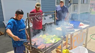 Así El primo Chumbo Pone la Carne al Asador para Disfrutar con toda mi familia y suscriptores