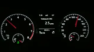 VW Golf TGI, fuel operating mode change at cold temperaures