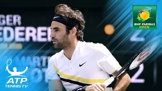 Federer hits unlikely winner before AMAZING rally | Indian Wells 2018 Final