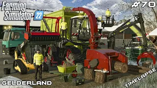 Removing TREES with CLAAS XERION CHIPPER | Animals on Gelderland | Farming Simulator 22 | Episode 70