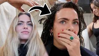 I went from blonde to dark brown ... (hair transformation) | vlog!