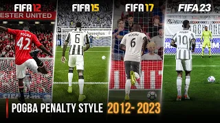 Paul Pogba Penalty Kick In Every FIFA | 2012 - 2023 |