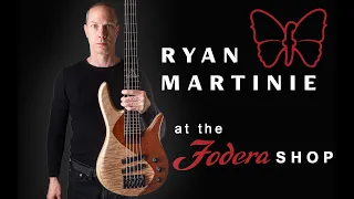 Ryan Martinie visits the Fodera Shop 🦋