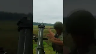 залп из нескольких минометов 💪🇷🇺