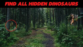 Find the hidden dinosaur | Find the hidden animals