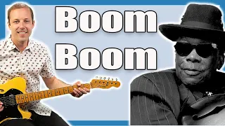 Boom Boom Guitar Lesson John Lee Hooker (Part 1)