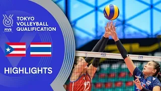 PUERTO RICO vs. THAILAND - Highlights Women | Volleyball Olympic Qualification 2019