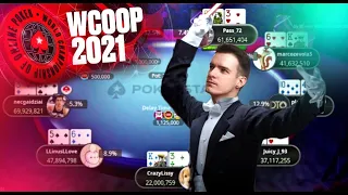 Финальный стол за 5000$, 1 500 000$ за первое.  Главное событие. WCOOP.