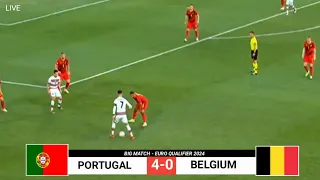 🔴PORTUGAL VS BELGIA 4-0⚽ Ronaldo Hattrick| EURO 2024 QUALIFIER|HIGHLIGHT& All Goal