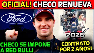 OFICIAL!! CHECO RENUEVA CON RED BULL POR 2 AÑOS!! RED BULL LE DA a CHECO LO QUE PIDE!! NOTICIAS F1