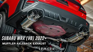 REMARK Subaru WRX (VB) 2022+ - Muffler Version Axleback Exhaust