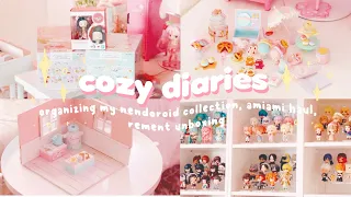 cozy diaries | organizing my nendoroid collection, amiami haul, re-ment unboxing