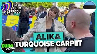 ESTONIA EUROVISION 2023: ALIKA - BRIDGE (TURQUOISE CARPET INTERVIEW)