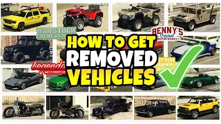 How to Get Removed Cars / Vehicles in GTA Online Mercenaries Update