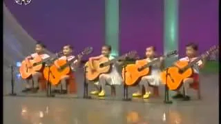 North Korea children playing the guitar Creepy as hell