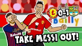 💥TAKE MESSI OUT💥 By Chris Smalling (Man Utd vs Barcelona Champions League Parody Goal Highlights)