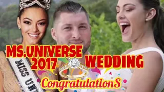 MISS UNIVERSE 2017 AND TIM TEBOW  WEDDING |  DEMI-LEIGH NEL-PETERS CONGRATULATIONS