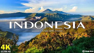 FLYING OVER INDONESIA (4K UHD) - Relaxing Music Along With Beautiful Nature Videos - 4K Video HD