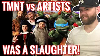 [Industry Ghostwriter] Reacts to: Artists vs TMNT. Epic Rap Battles of History- TMNT GOT SMOKED!