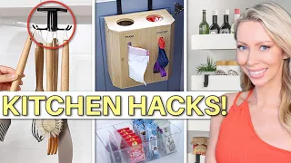 20 *CLEVER* KITCHEN ORGANIZATION HACKS 2024! Ultimate Space-Saving Small Kitchen Organization