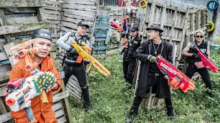 3T Nerf War : The Expendables SEAL X Warriors Nerf Guns Fight Crime Group Mr Cowboys Bounty Hunter